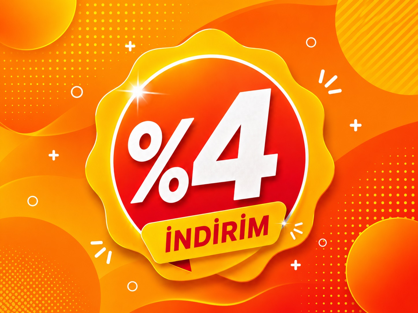 60.000 TL'lik alışverişe %4 indirim.
