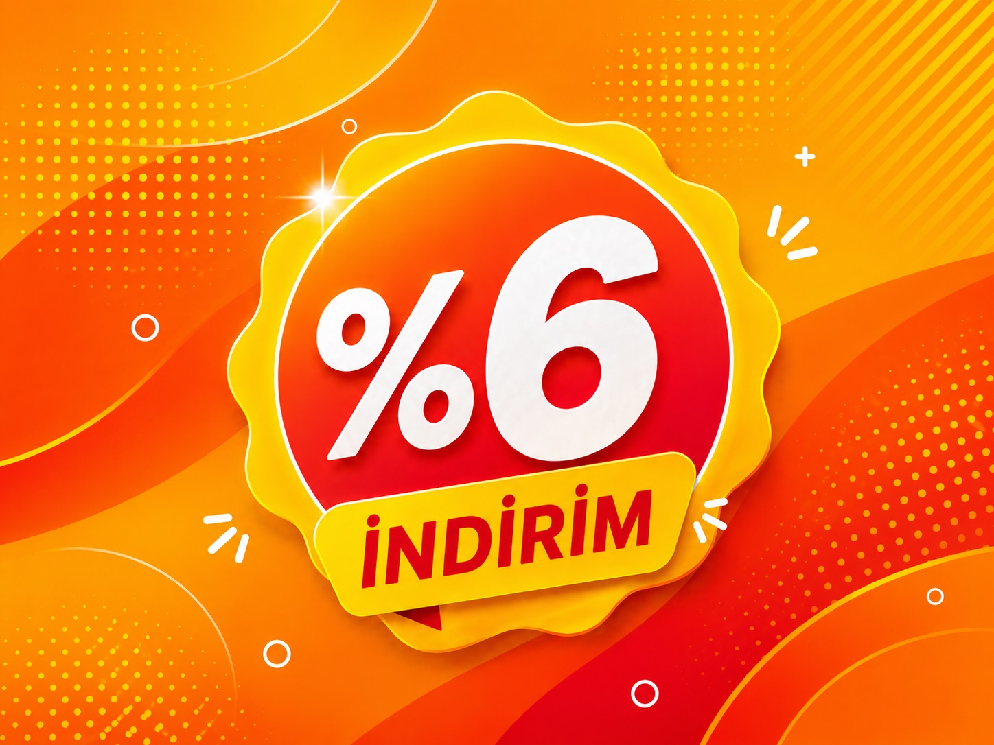100.000 TL'lik alışverişe %6 indirim.
