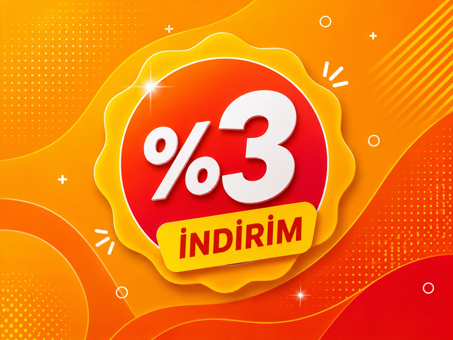50.000 TL'lik alışverişe %3 indirim.