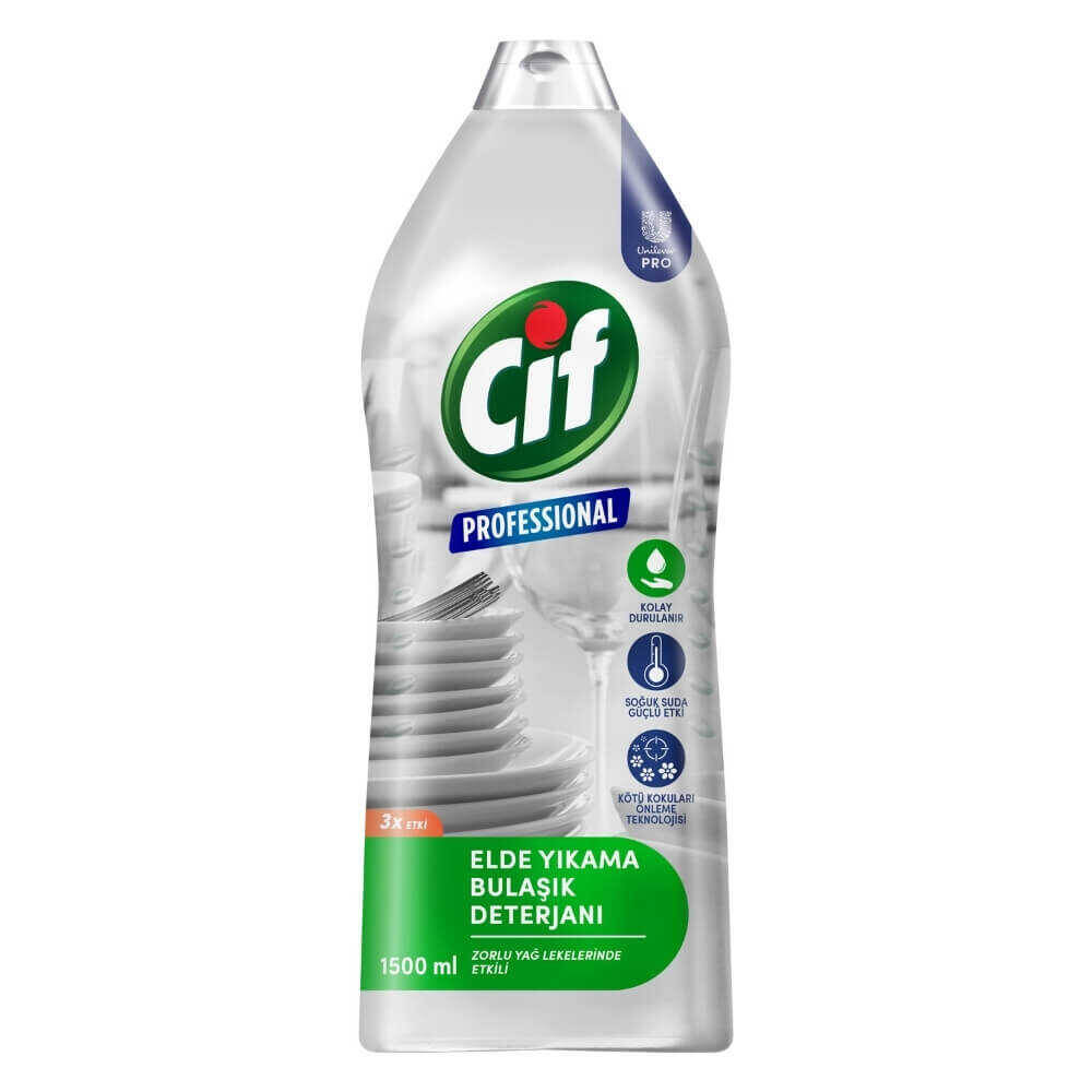 Cif Professional Bulaşık Deterjanı Elde Yıkama 1500ml - 1