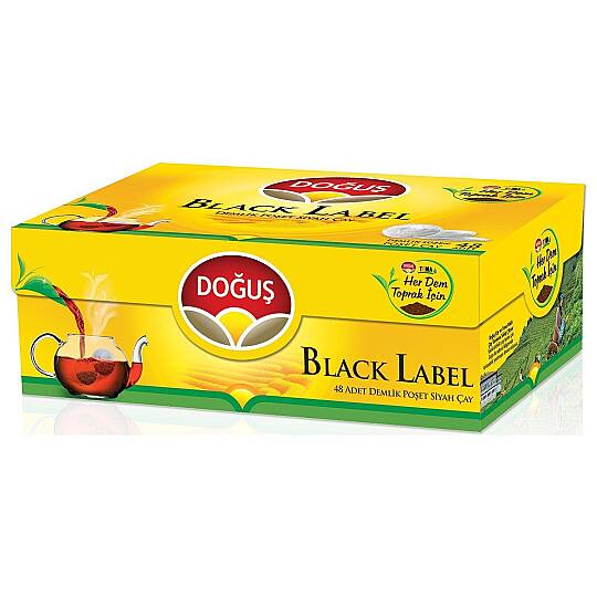 Doğuş Black Label Demlık Poset Çay 3.2 Gr. 48 Li