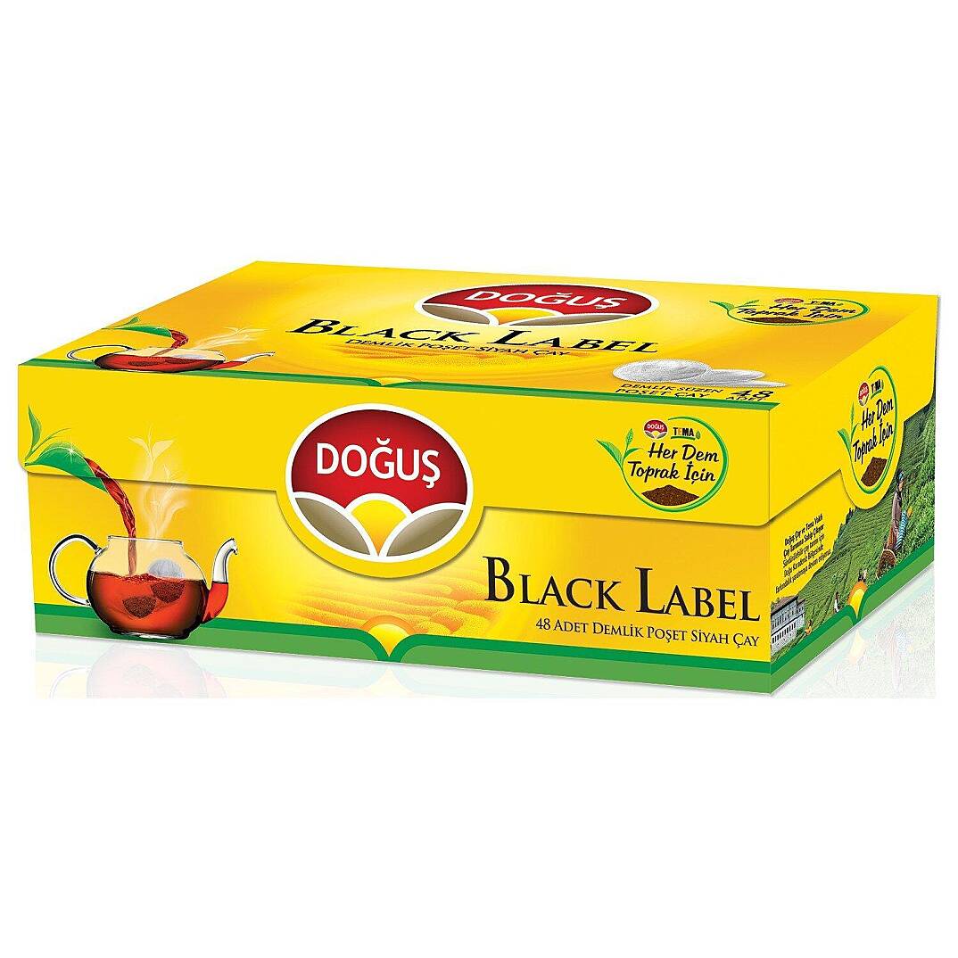 Doğuş Black Label Demlık Poset Çay 3.2 Gr. 48 Li - 1