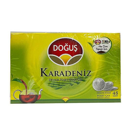 Doğuş Karadeniz Bergamot Aromalı Demlik Poşet Çay 3,2 Gr. 48 Li