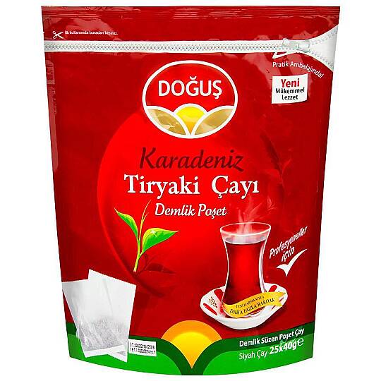 Doğuş Karadeniz Tiryaki Demlik Poşet Çayı 25*40 Gr