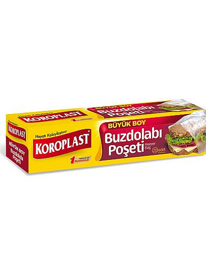 Koroplast Buzdolabı Poşeti Büyük Boy 30*45cm 20'li