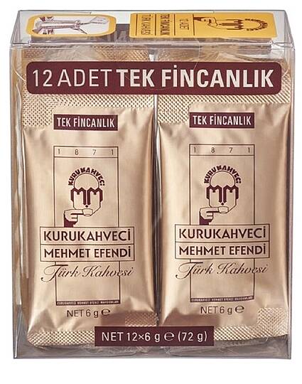Mehmet Efendi Tek Kullanımlık Türk Kahvesi 6gr 12li
