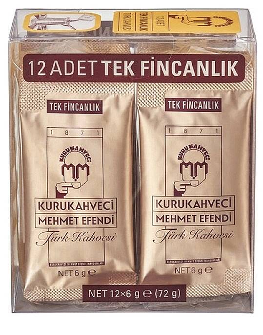 Mehmet Efendi Tek Kullanımlık Türk Kahvesi 6gr 12li - 1
