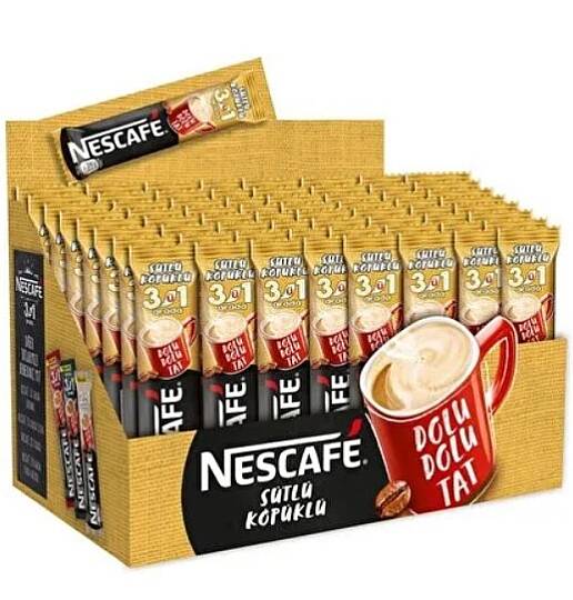 Nescafe 3ü1 Arada Sütlü Köpüklü 17.4gr x72