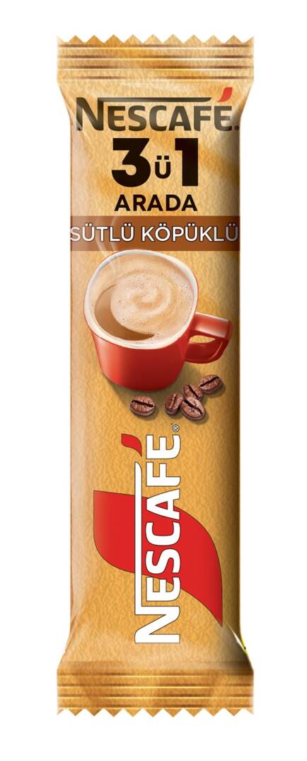 Nescafe 3ü1 Arada Sütlü Köpüklü 17.4gr x72 - 1