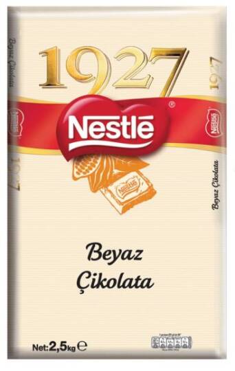 Nestle 1927 Kuvertür Beyaz Çikolata 2,5 Kg