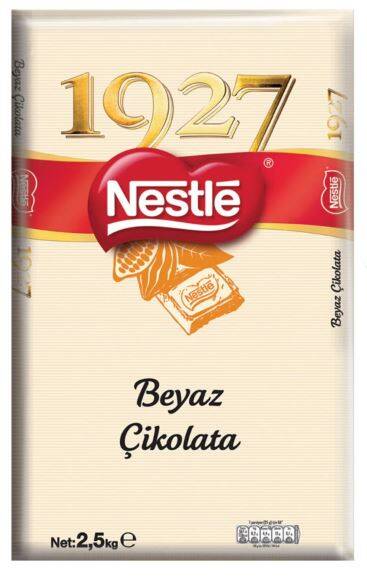 Nestle 1927 Kuvertür Beyaz Çikolata 2,5 Kg - 1