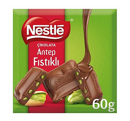 Nestle Classic Kare Antep Fıstıklı Çikolata 60gr.