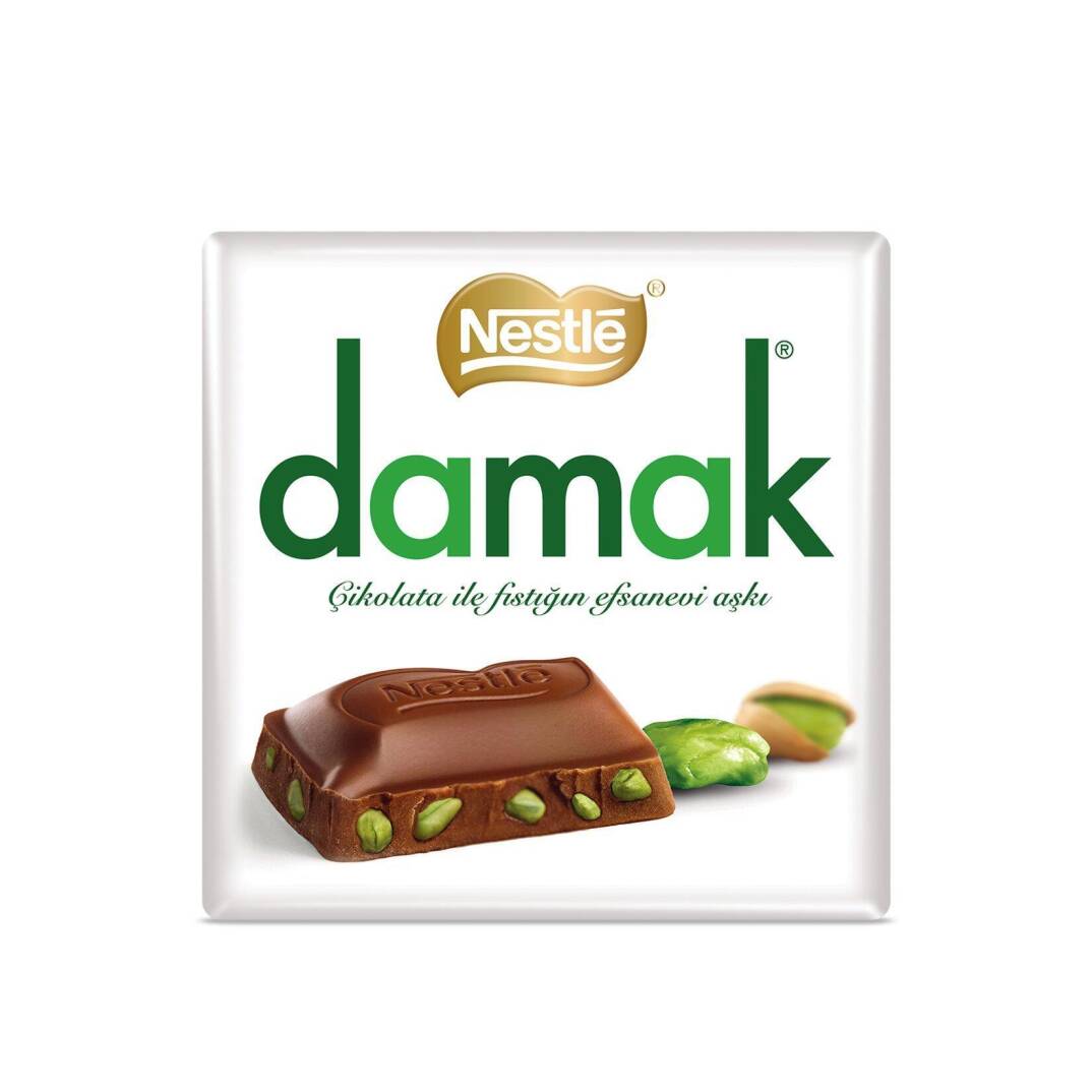 Nestle Damak Kare Çikolata A. Fıstığı 6*60 Gr. - 1