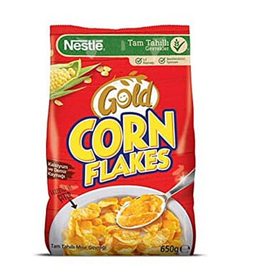 Nestle Gold Corn Flakes Mısır Gevreği 650gr x12