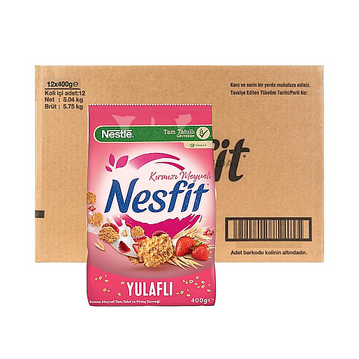 Nestle Nesfit 400 Gr.kırmızı Meyve Yulaflı x12