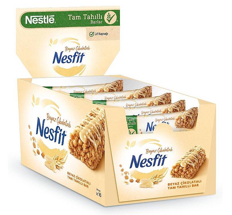 Nestle Nesfit Bar Beyaz Çikolatalı 22,50 Gr. 16lı - 1