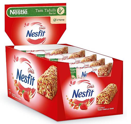 Nestle Nesfit Bar Çilekli 23,50 Gr. 16lı