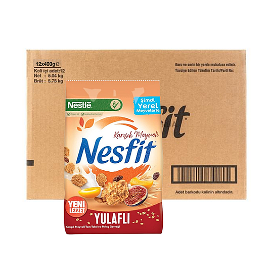Nestle Nesfit Meyveli Yulaflı Karışık 400 Gr x12