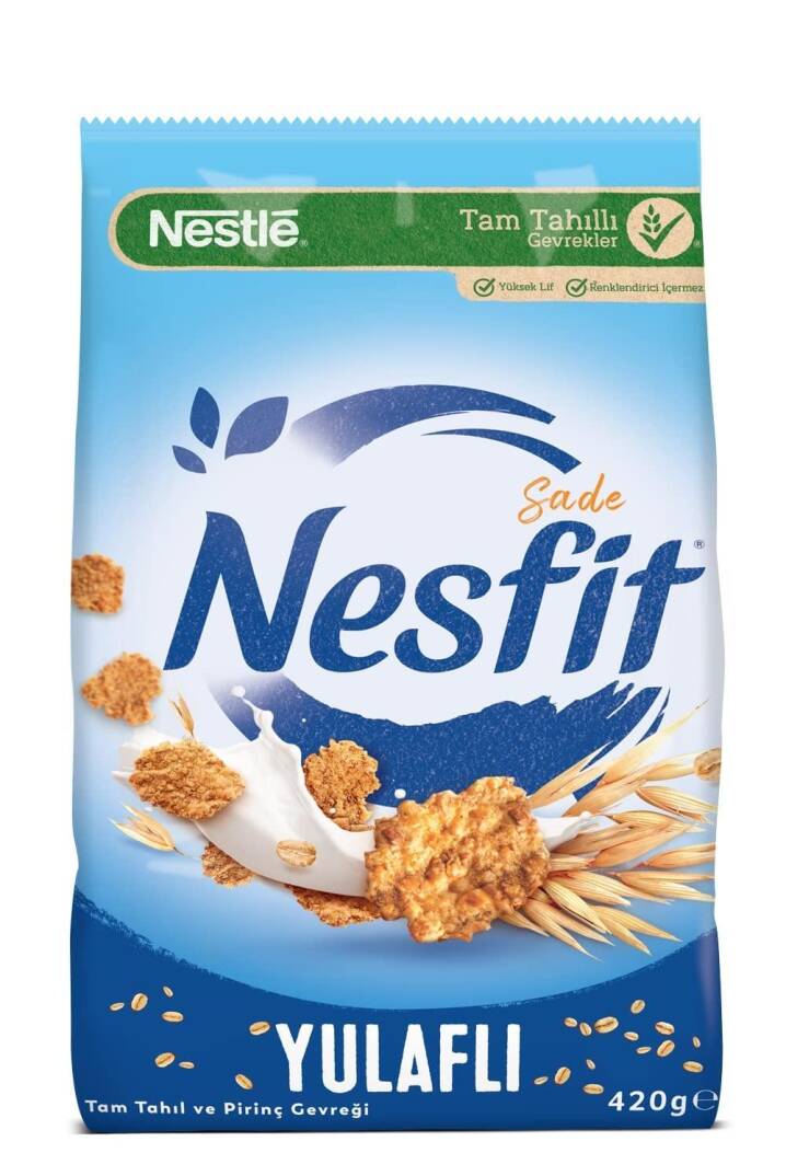 Nestle Nesfit Sade Tahıl Yulaflı Pirinçli 420 Gr x12 - 1