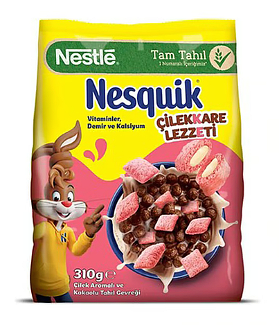 Nestle Nesquık Çilekkare Mısır Gevreği 310gr. x12