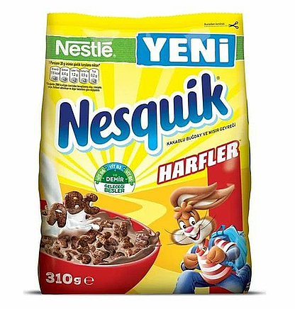 Nestle Nesquık Harfler Mısır Gevreği 310gr. x12