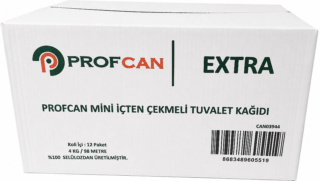 Profcan Mini İçten Çekmeli Tuvalet Kağıdı 4 Kg 98mt - 1
