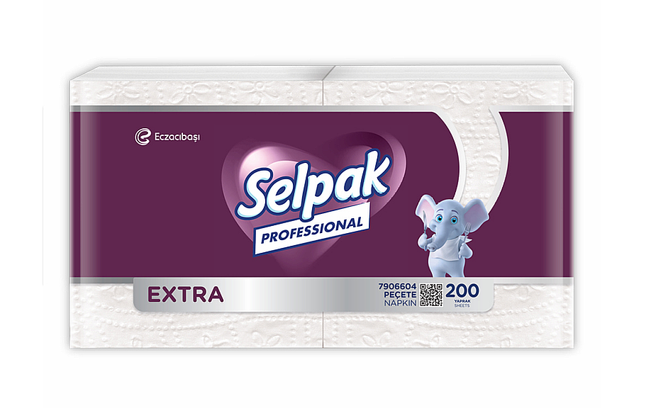 Selpak 7900072 / 7906604 Professional Extra Süper Peçete 30 x 30 Cm 200lü - 1