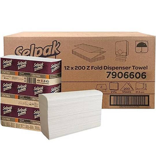 Selpak 7906606 Professional Extra Z Katlı Dispenser Havlu 200 Yp 12li