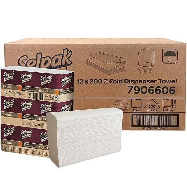 Selpak 7906606 Professional Extra Z Katlı Dispenser Havlu 200 Yp 12li - 1