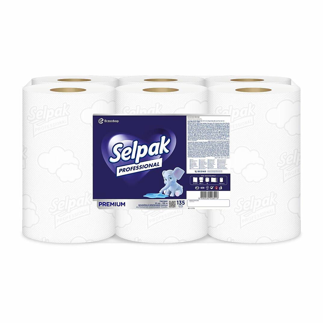 Selpak 7906617 Pro Premium Sensörlü Havlu 21cm-135m x6 - 1