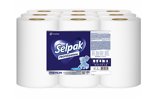Selpak 7906639 Professional İçten Çekmelı Havlu 140 M 9'lu