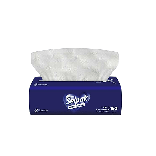 Selpak 7907035 Professional V Katlı Havlu 21 x 21,50 Cm 150 Yaprak