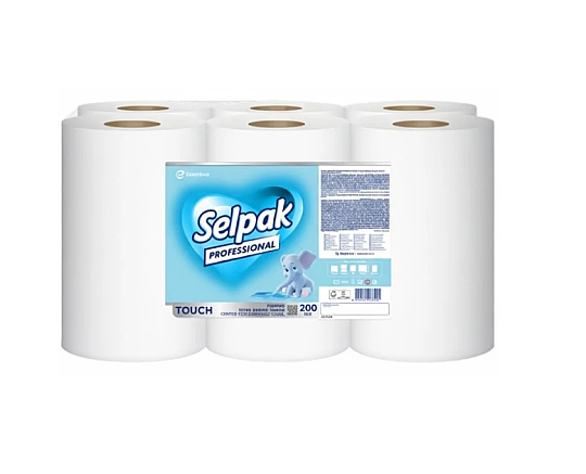 Selpak 7907868 Havlu Pro Touch İçten Çekmelı 200 M 6'lı